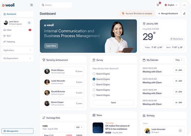 Weoll Dashboard